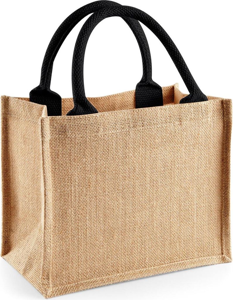 Westford Mill W412 | Mini sac cadeau en jute 26 x 22 x 14 Image du produit 