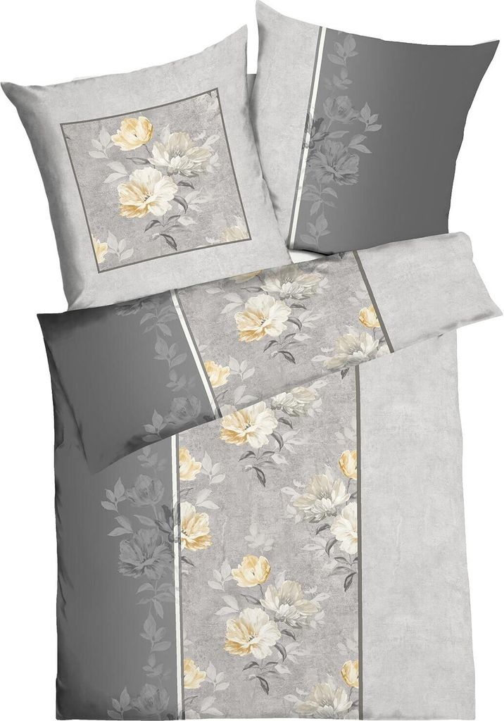 Kaeppel Single Jersey Bettwäsche Tabea graphit 135x200 cm + 80x80 cm