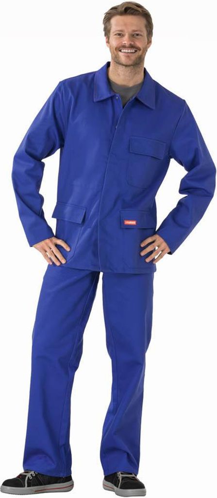 Hitze-/Schweißerschutz Jacke 360 g/m² kornblau Größe 46