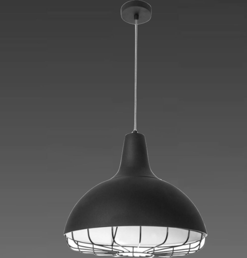 Home Sweet Home Hängelampe Job - Schwarz - 38x38x140cm