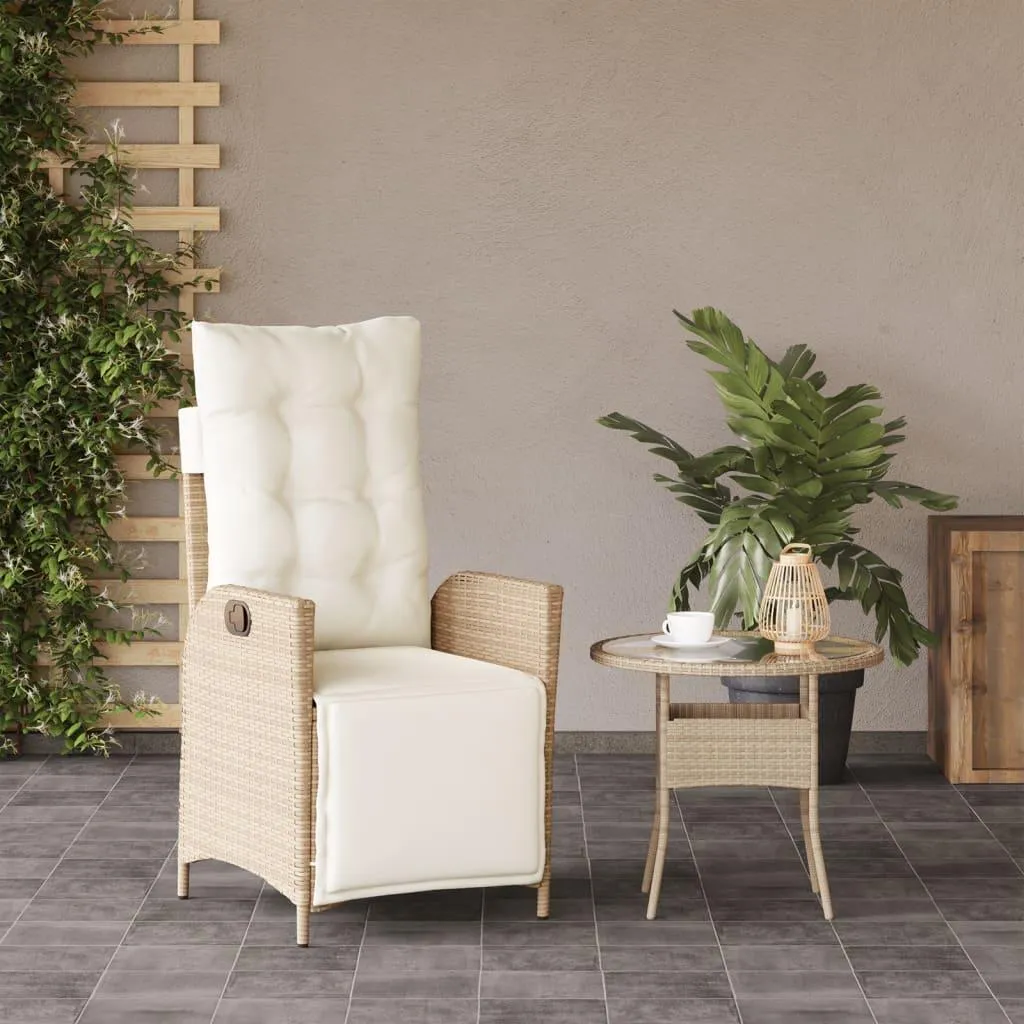 vidaXL Poltrona Giardino Poly Rattan Beige - Analisi Comfort e Durata - 3