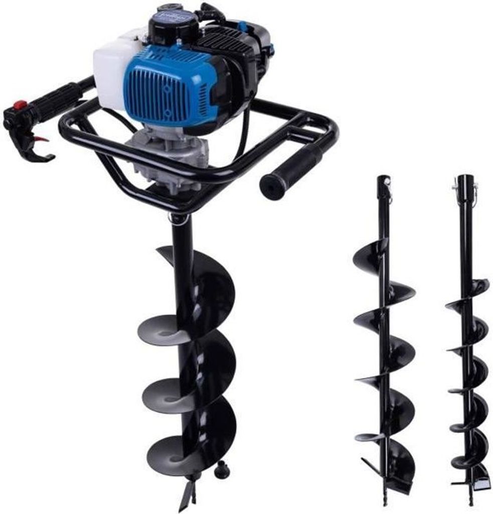 Erdbohrer SCHEPPACH EB2000, 52 cm3, 1.97 PS, Inkl. 3 Bohrer (100, 150, 200mm)