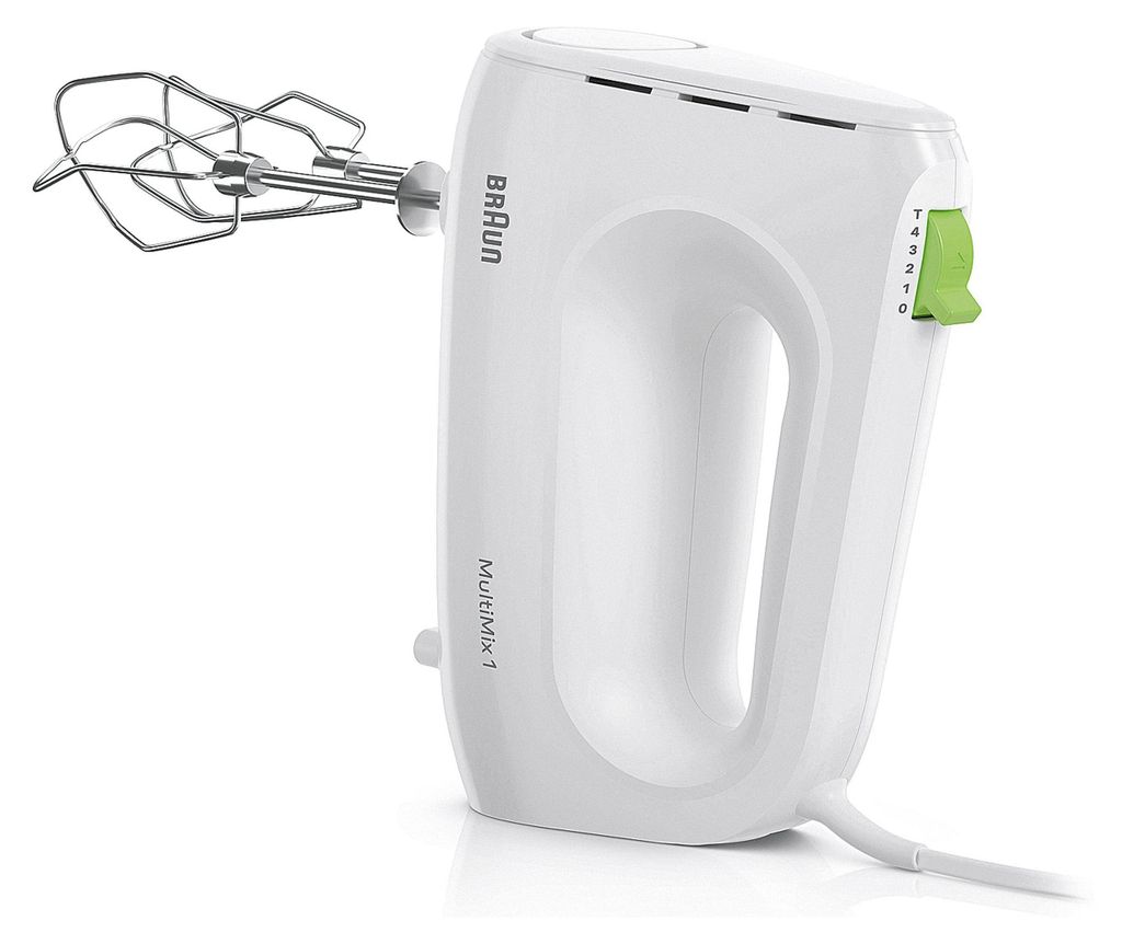Braun Handmixer / Handrührgerät MultiMix 1 - HM 1010 WH - 400 W - weiß