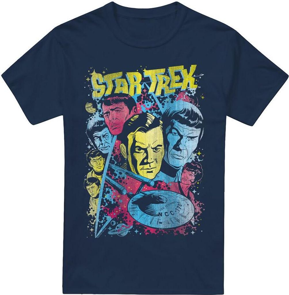 Star Trek - "Classic" T-Shirt für Herren TV13503 (4XL) (Marineblau)