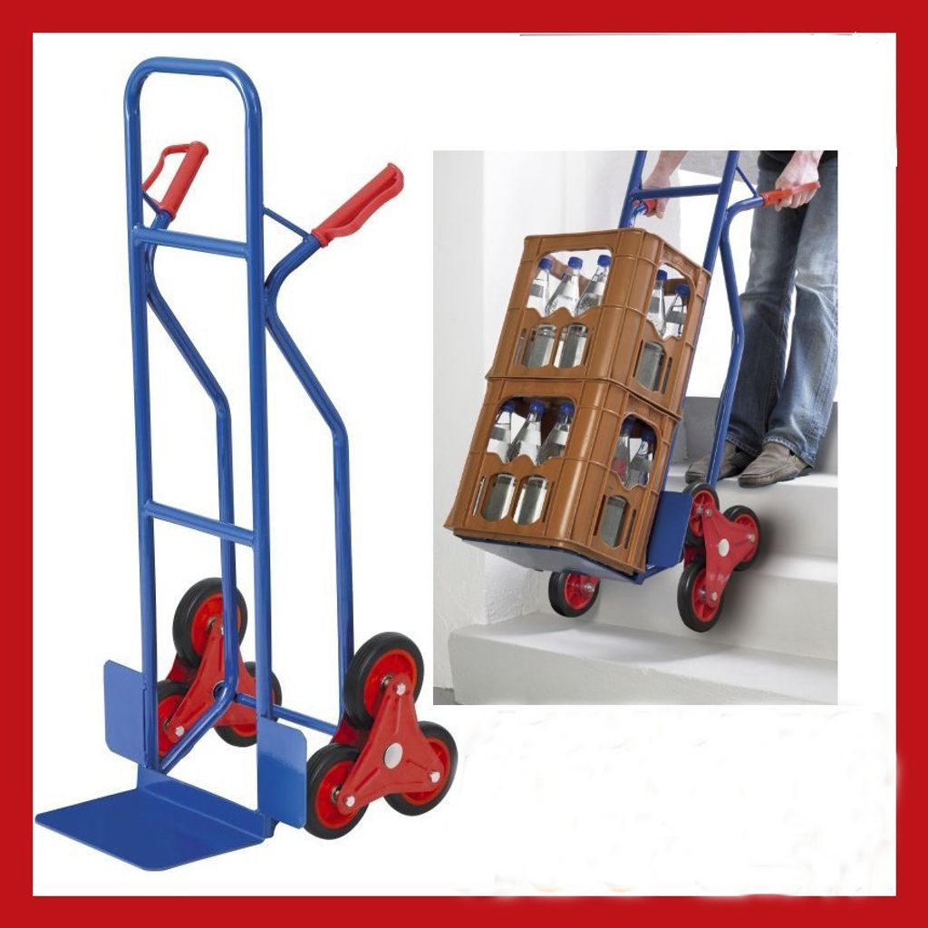 Pro-Bau-Tec Stapelkarre Treppensteiger 150kg Tragkraft Produktbild 