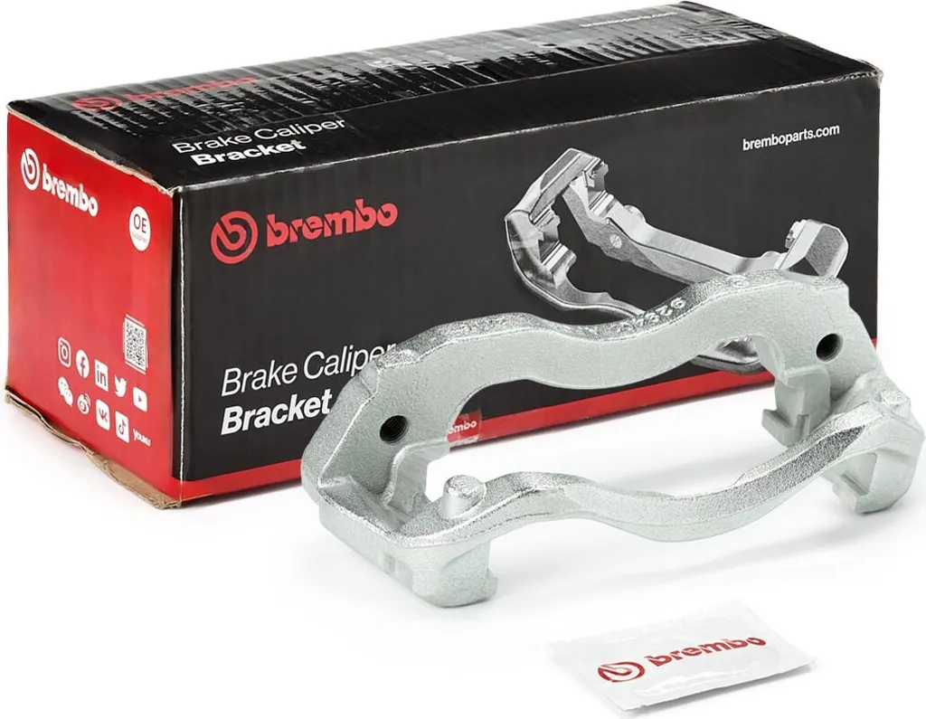 Kit fixation étrier Brembo F BK 027 en acier traité pour VW et Mercedes