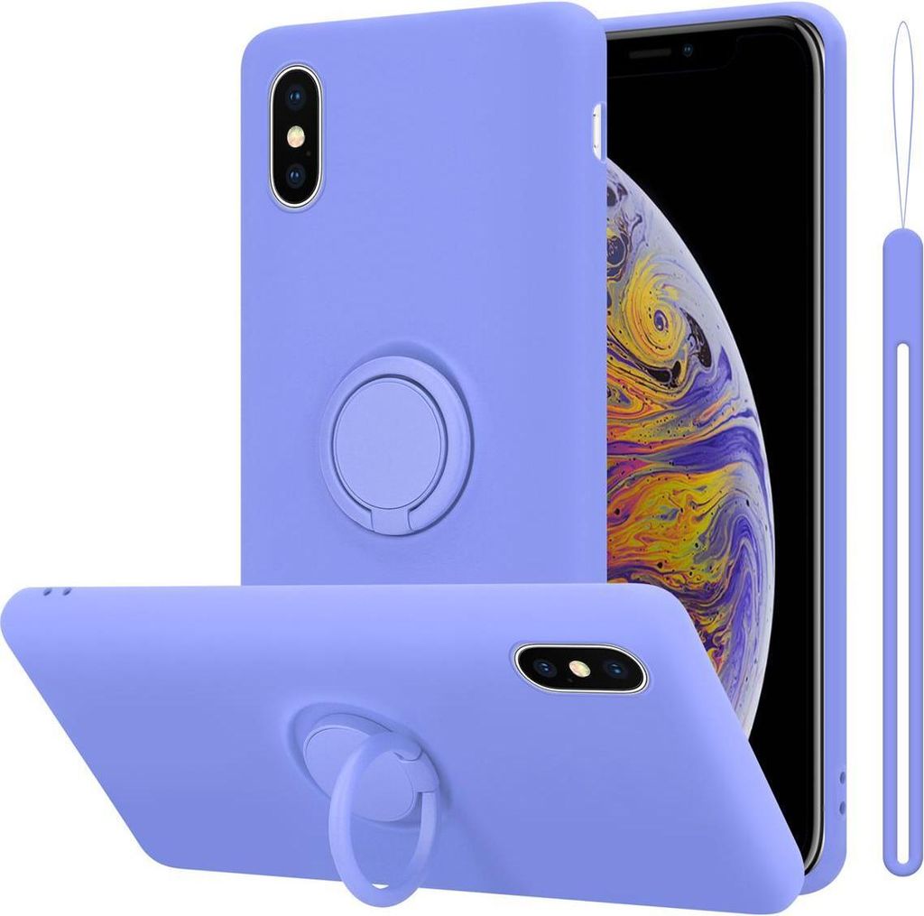 Cadorabo Hülle für Apple iPhone XS MAX Schutz Hülle in Lila Handyhülle TPU Etui Case Cover