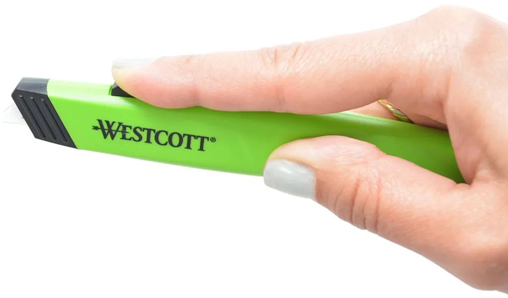 Cutter à Lame Céramique Westcott Vert 7 mm pour Découpe et Loisirs Créatifs