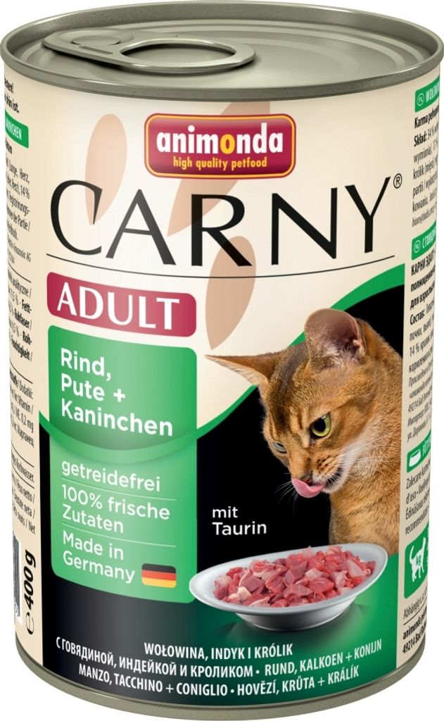 Animonda Carny Adult Rind, Pute & Kaninchen 400gx6