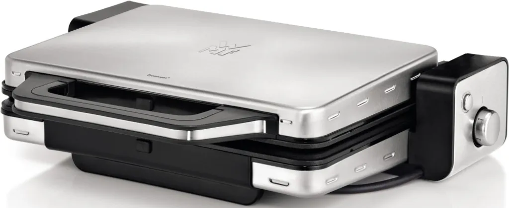 Gril de Contact WMF Lono 2100W en Aluminium Coulé avec Finition Cromargan