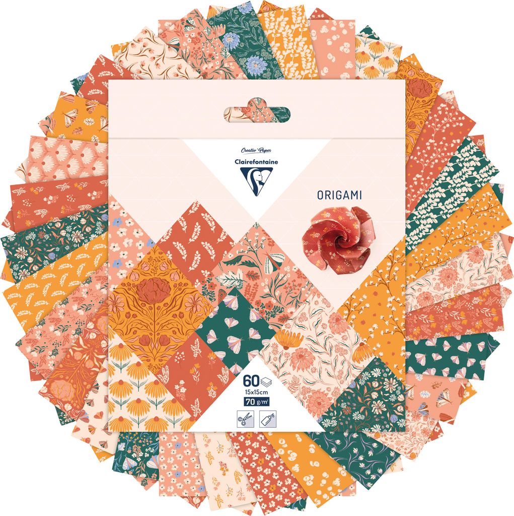 Origami 60Bl 15x15 70g Boho floral Produktbild 