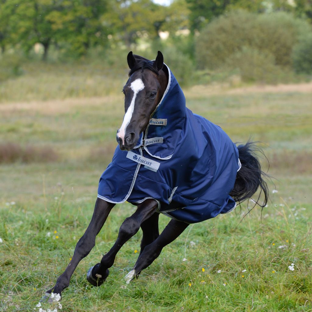 Bucas Freedom Turnout 0 g Full Neck, Outdoordecke, Farbe:Navy/Silver, Größe:085