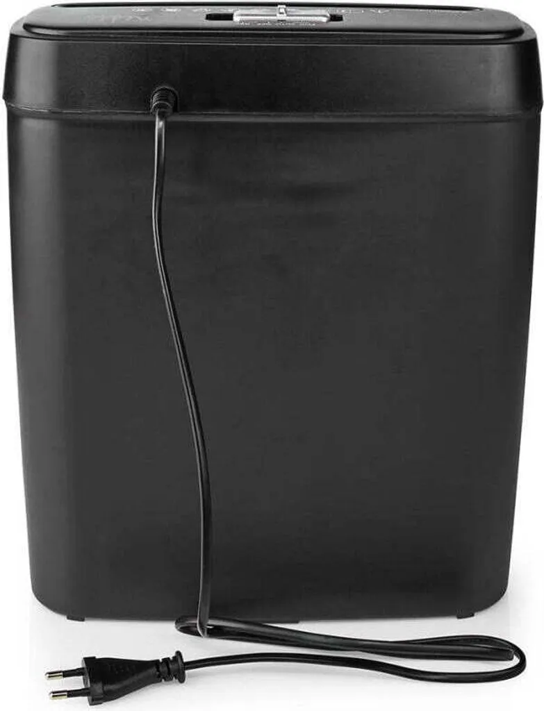 Destructeur de documents 6 feuilles A4 10L DIN 2 Noir 190W compact