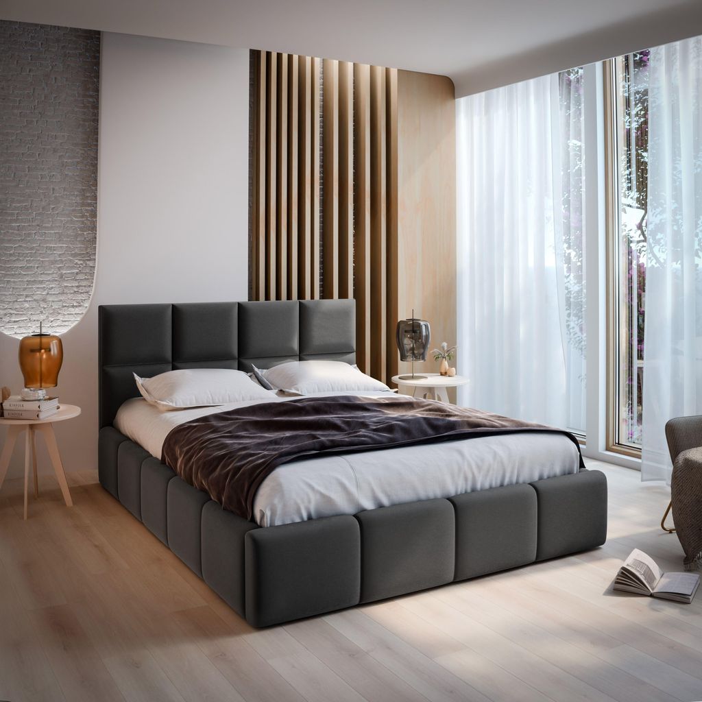Masseno Polsterbett COMO 120x200 cm, Polsterbett mit Produktbild 