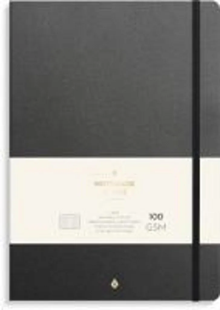 Burde Carnet de Notes Deluxe B5 Noir - Papier Premium et Couverture Chic