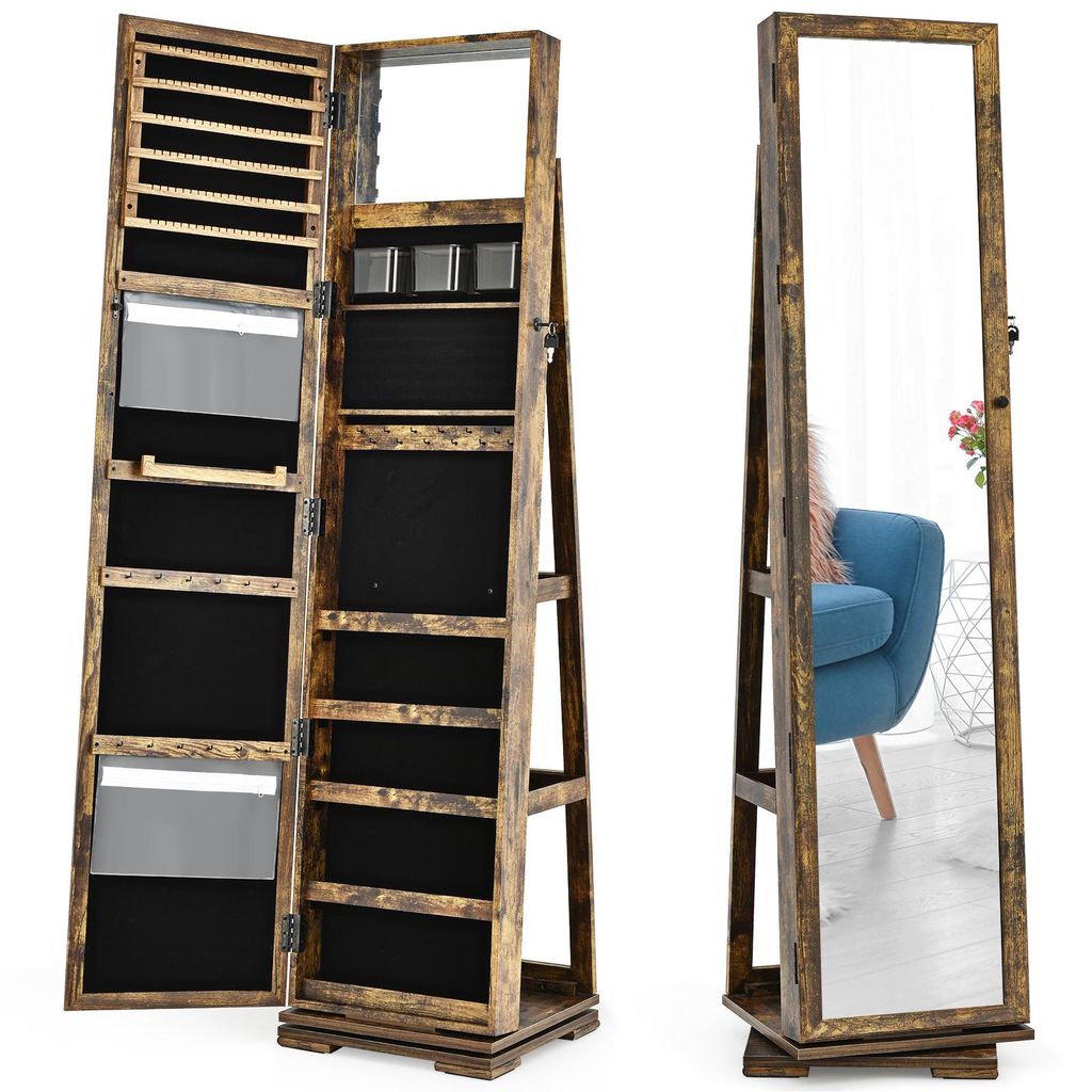 COSTWAY Schmuckschrank, Spiegelschrank mit Produktbild 