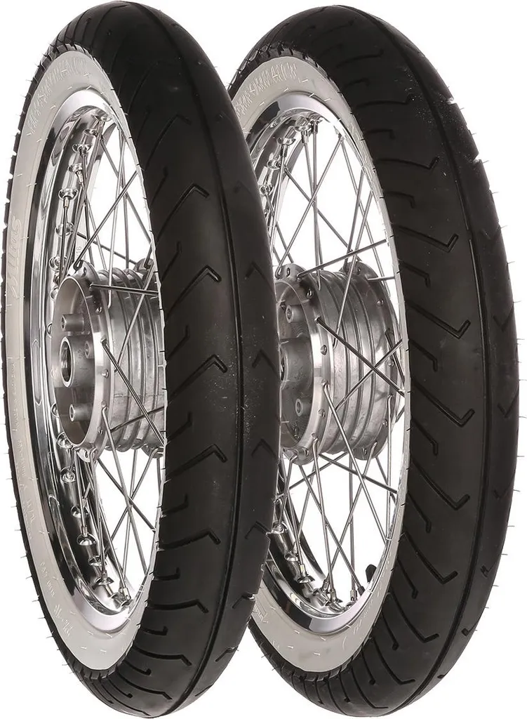 Jeu de 2 roues complètes en aluminium 16'' rayons inox et pneus Mitas