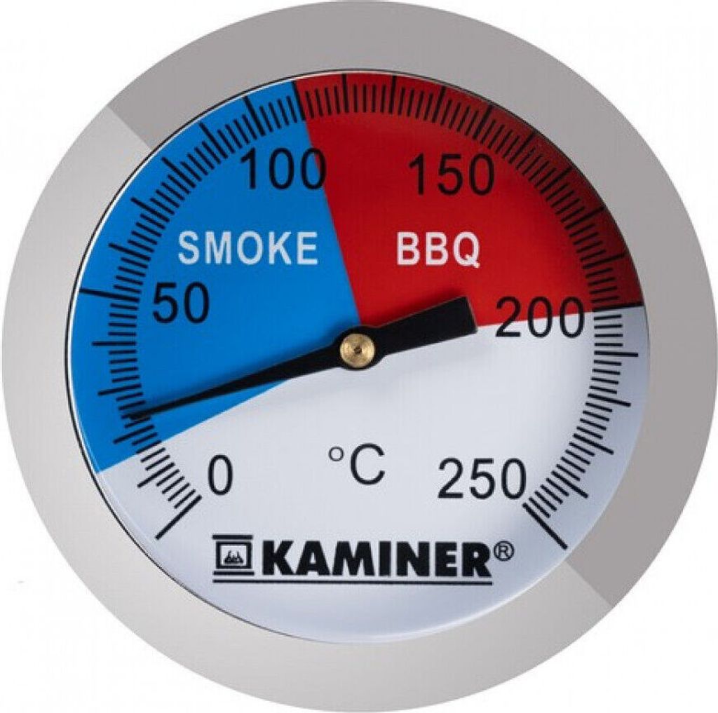 Termometro per griglia BBQ in acciaio inox analogico per Immagine del prodotto 