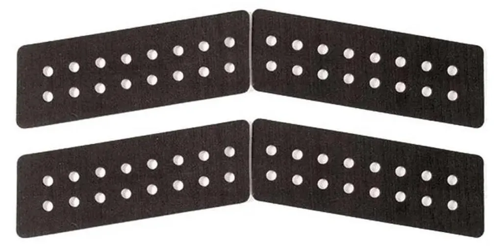 Ocean & Earth Boomerang Traktionspad Set de 4 Noir pour Surf - Grip