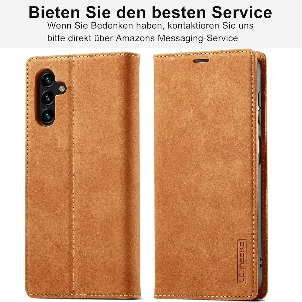Housse cuir Wallet Cover pour Samsung A34 5G avec protection marron - 7