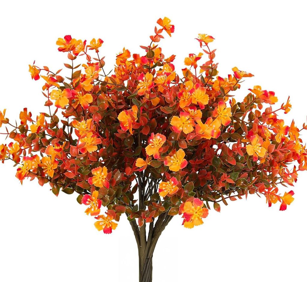 Künstliche Herbstblume, 7-armig, realistische Plastikblume, Tischdekoration für Zuhause, Büro, Hochzeit, Party, drinnen und draußen, künstlich...