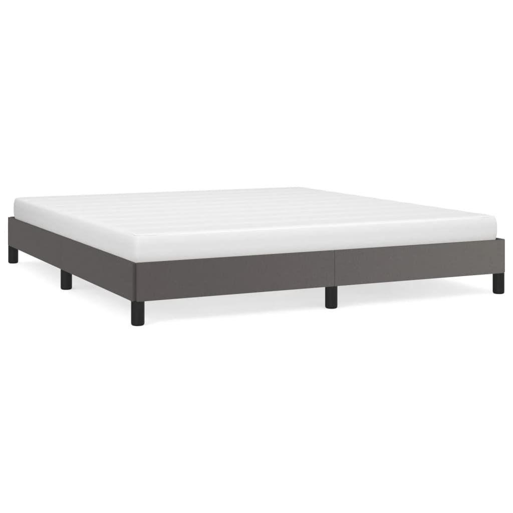 "SALE 2026"Bettgestell/Doppelbett ️Hochwertiges - Polsterbett Erwachsene/r /Kind - Grau 180x200cm Kunstleder - Klassische Betten DEMöbel114770