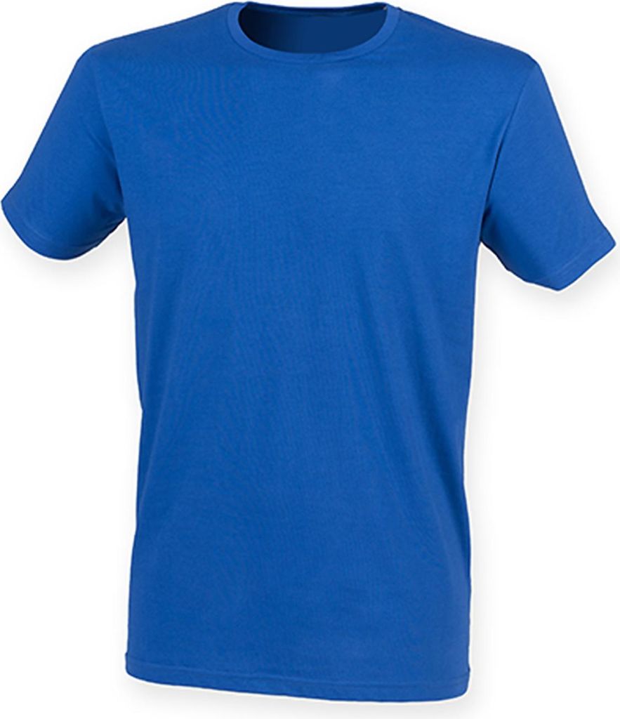 SF Men SF121 | Herren Feel Good Stretch T / Moderner, langer Schnitt - Farbe: Royal - Größe: S