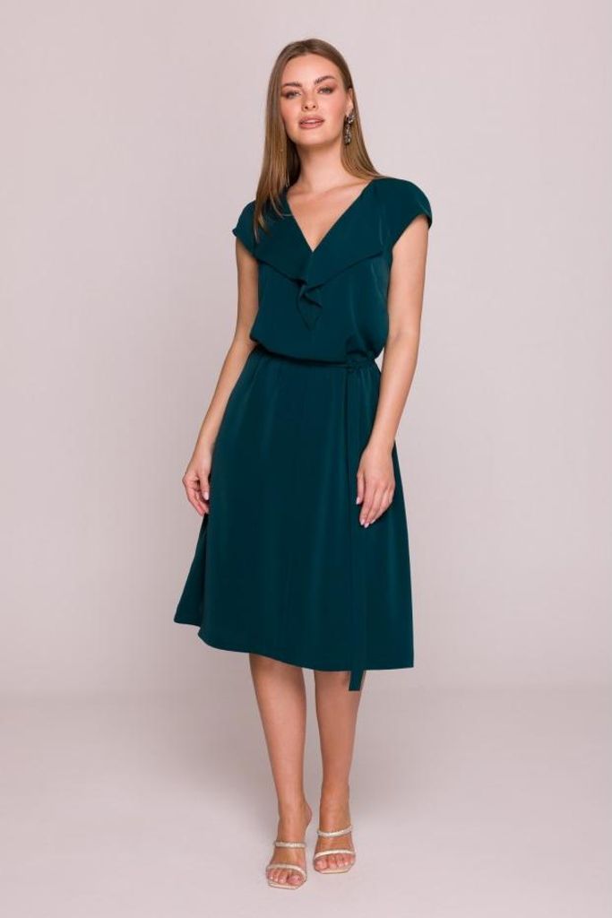 Stylove Midikleid für Frauen Phoebef S411 grün S