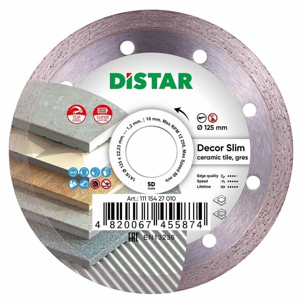 Roue diamantée DISTAR 1A1R 5D DECOR SLIM 125 Image du produit 
