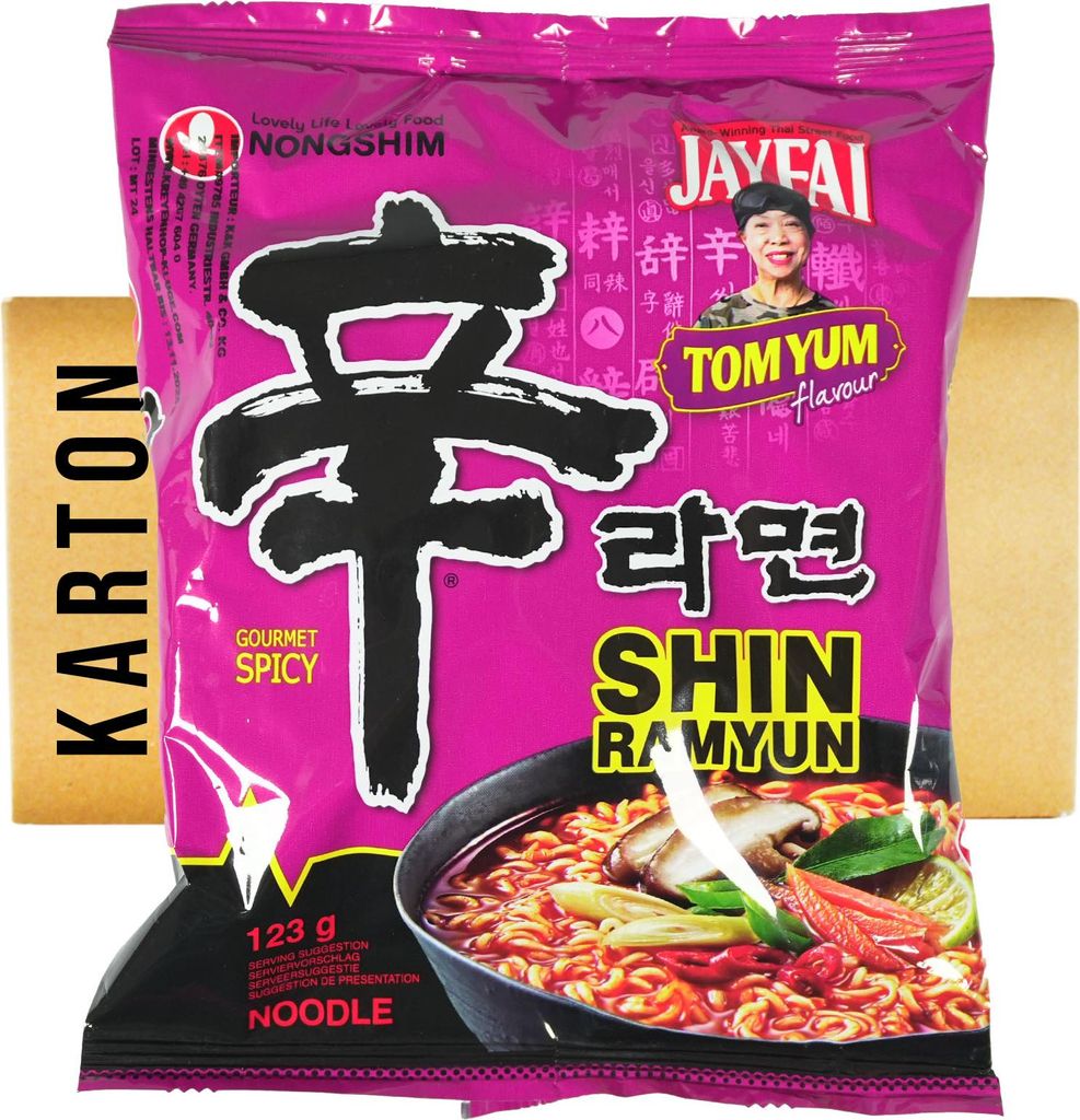 Nongshim Shin Ramyun (Jayfai) Tom Yum Spicy 20x123g Produktbild 