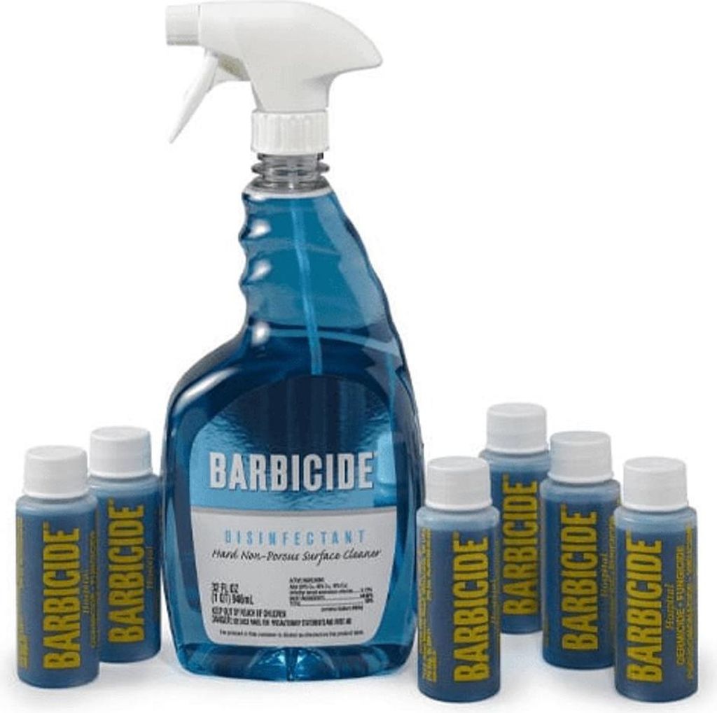 Barbicide desinfectiedoekjes + spray, 6 flessen van 60 ml Productafbeelding 