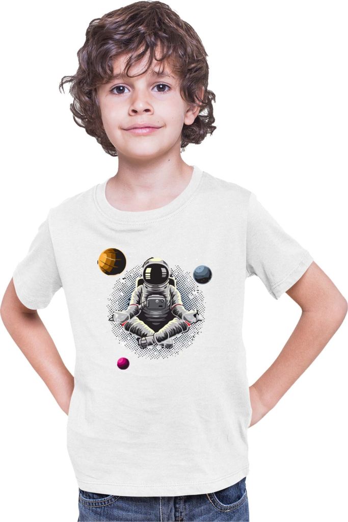 Kinder T-Shirt Nasa Space Theme Nasa 006, 3-4 Jahr - 104 / Weiß