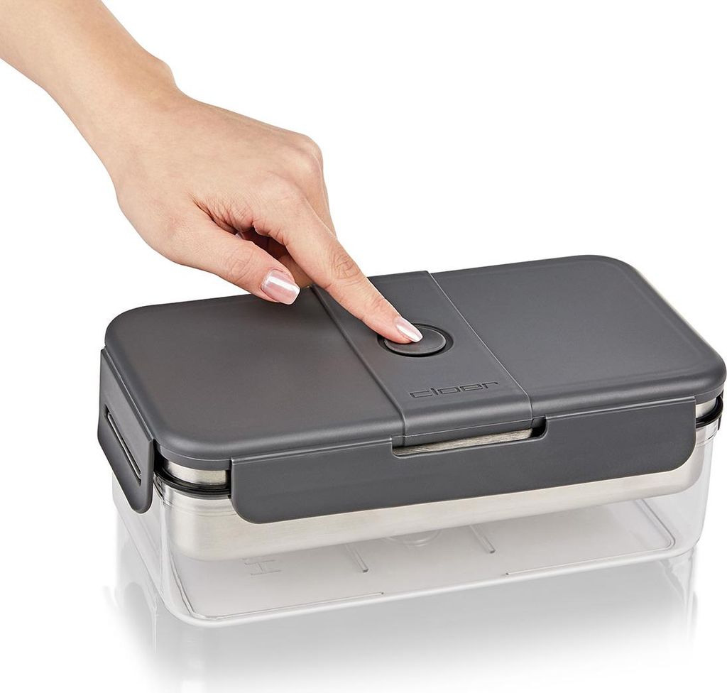 Cloer 800C8FH Lunchbox Flameless Heater, schnelles Kochen ohne Strom, Feuer oder Gas, für Camping, Outdoor-Aktivitäten, 1,2 Liter Volumen,