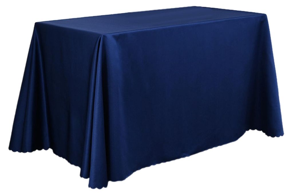 Tischdecke, einfarbig, knitterfrei, mit Spitzendetails, für Konferenzräume, Büros und Zuhause