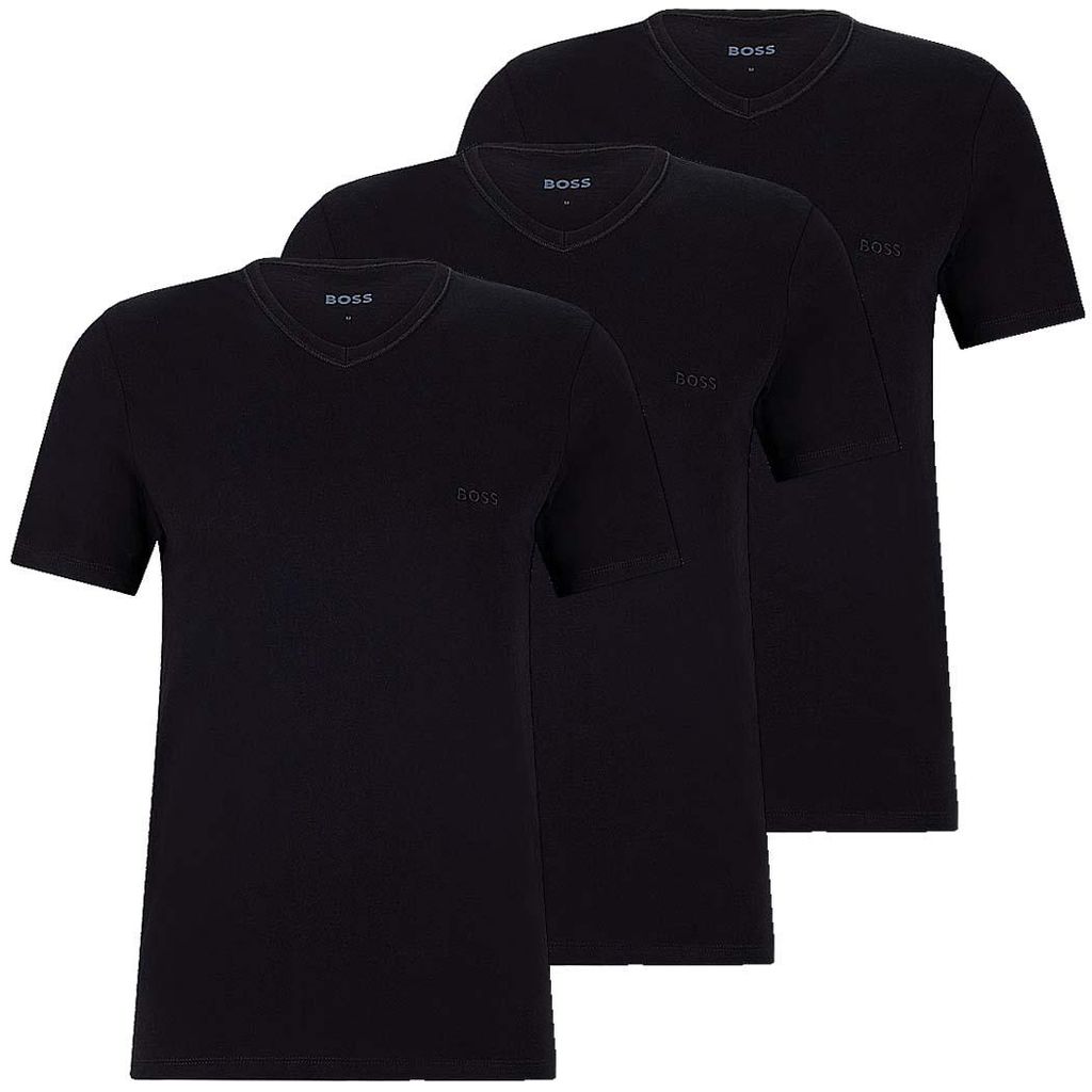 Hugo Boss 3er Pack V Neck T Shirts XL Schwarz Produktbild 