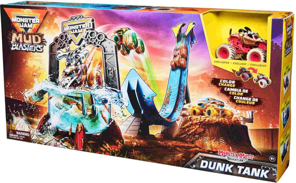 Monster Jam Mud Blasters Monster Mutt Dalmatian Dunk Tank, Zdjęcie produktu 