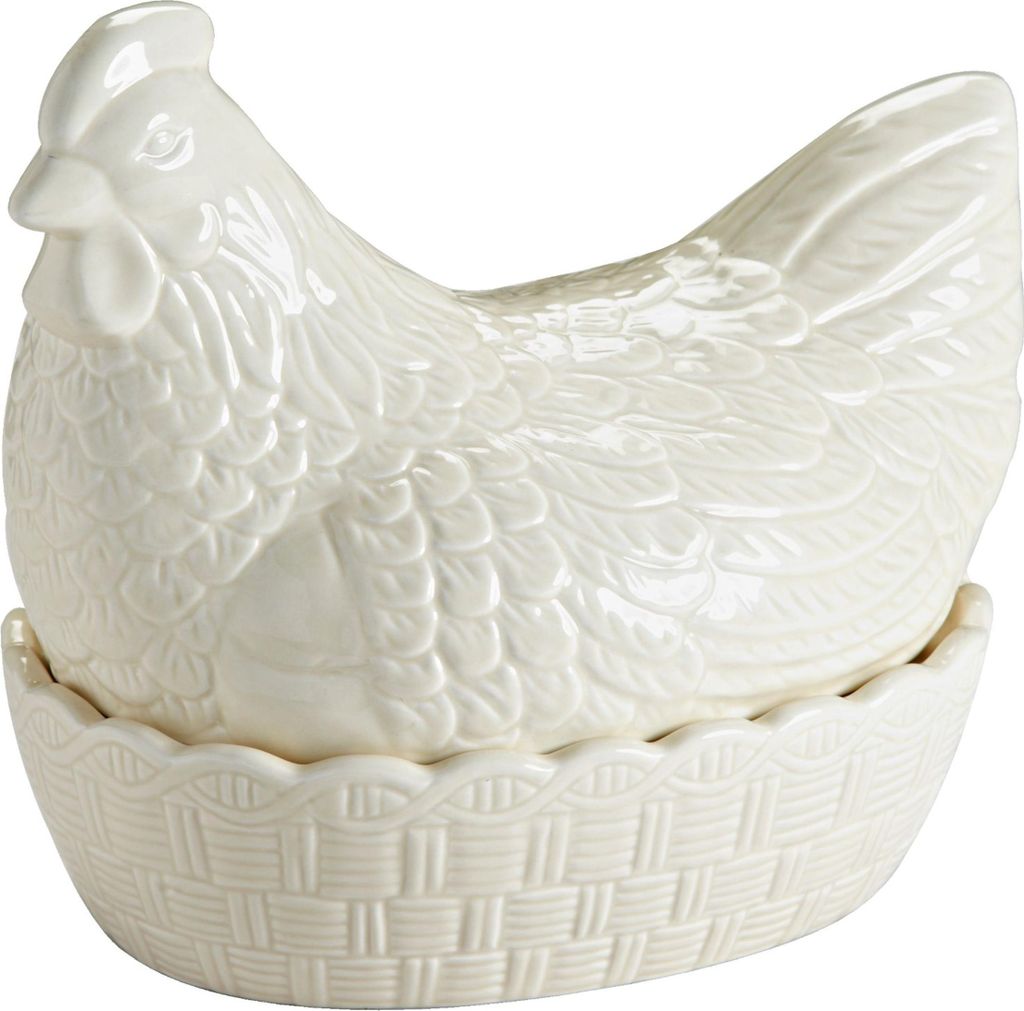 MASON CASH Eierschale mit henförmigem Deckel weiß Produktbild 