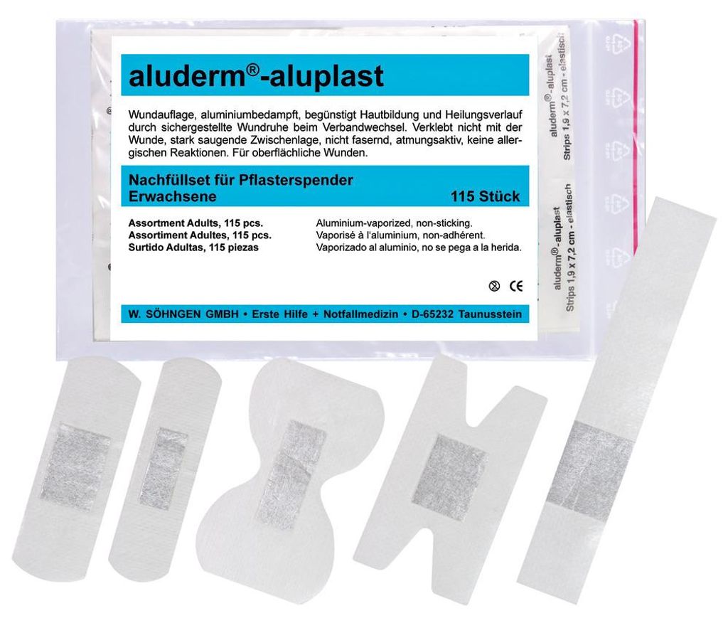 Wundpflaster aluderm®-aluplast wasserfest SÖHNGEN Produktbild 