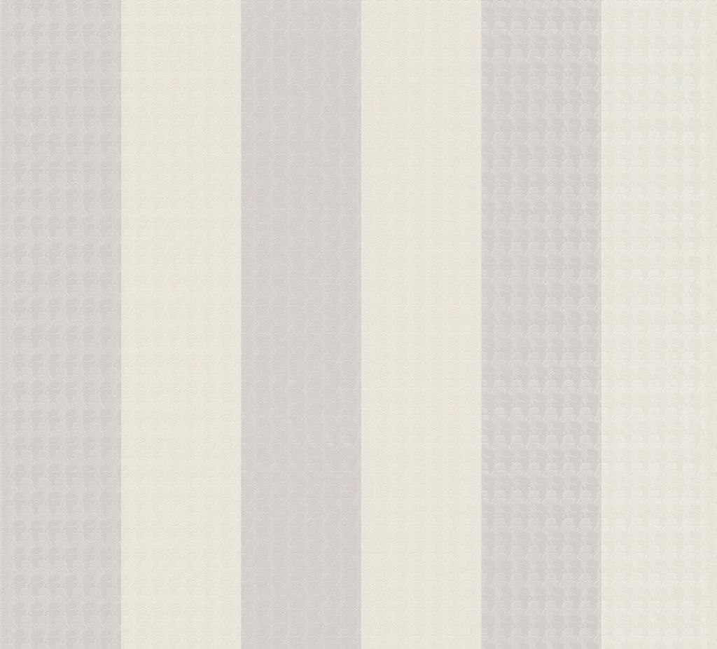 Karl Lagerfeld Wallpaper Designertapete Stripes Luxustapete Vliestapete grau weiß beige 10,05 m x 0,53 m