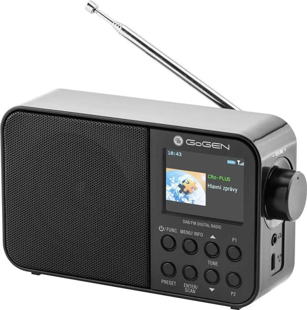 Radio de cuisine DAB+ Gogen 500 BT C Bluetooth pour musique sans fil noir