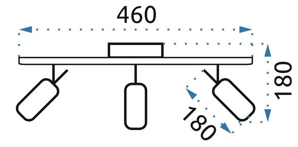 Plafonnier Toolight APP747 Grey : Solution d'Éclairage Design et Robuste - 8