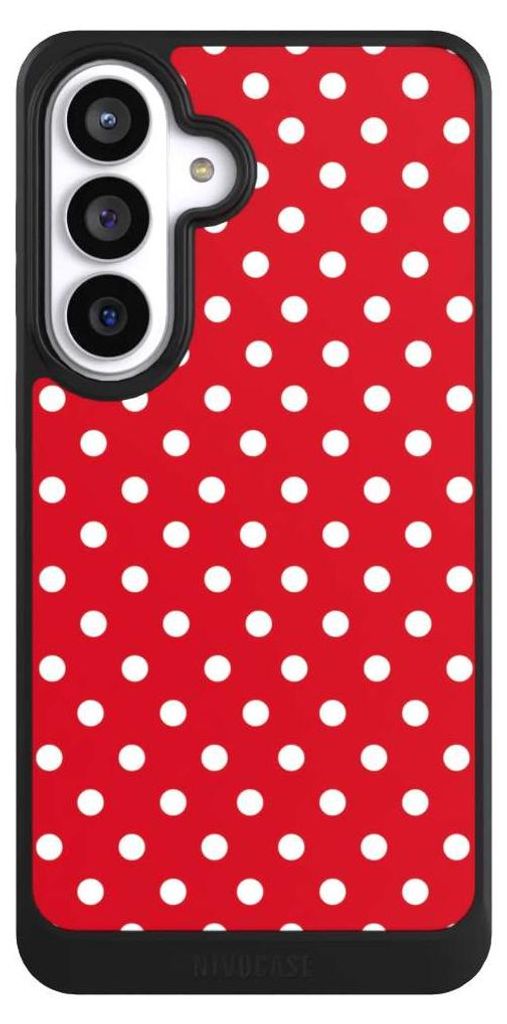 NIVOCASE Hülle für Samsung Galaxy S26+ Handyhülle NIVOcore Case Schwarz Polka Dots Punkte Retro