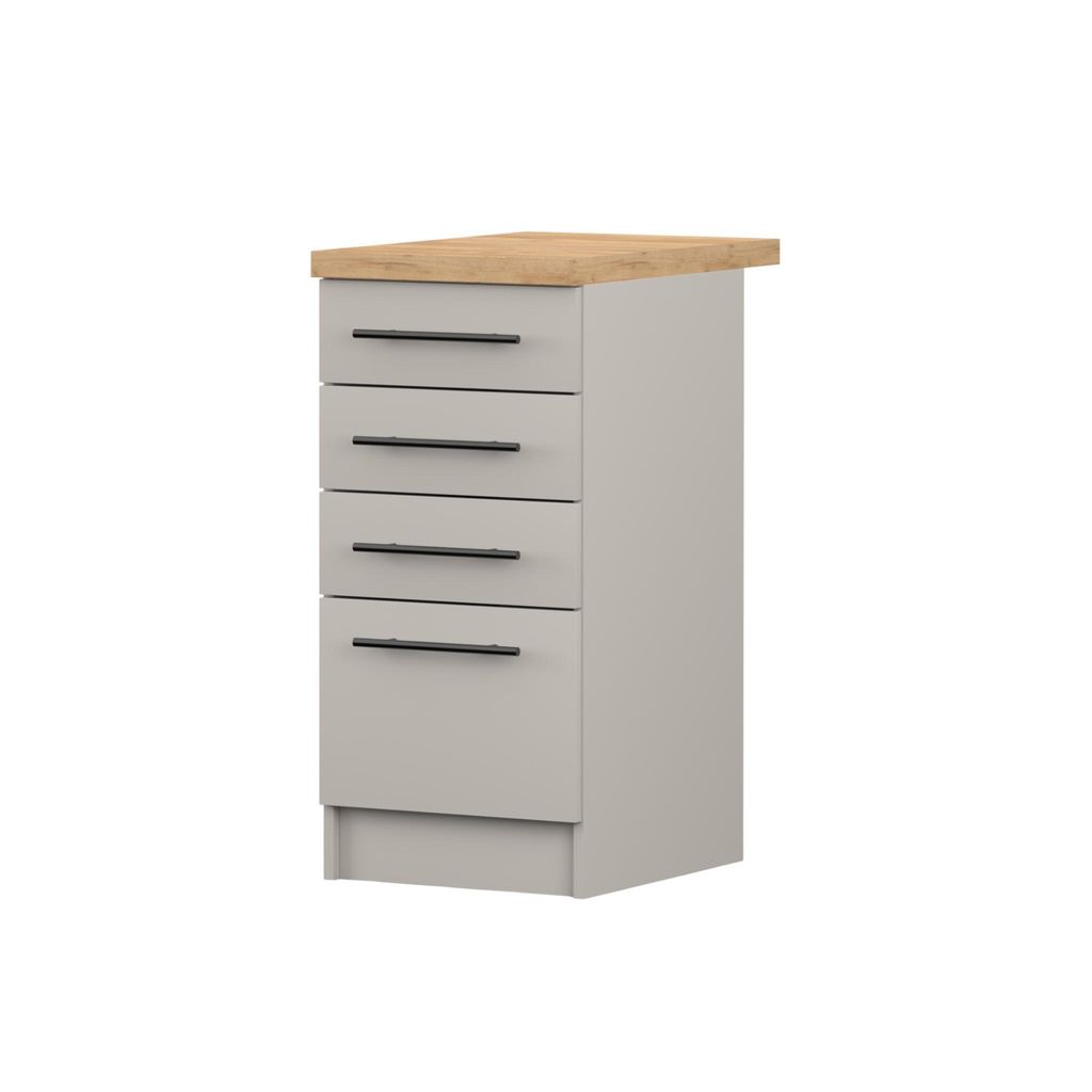 Armoire basse INEZ VII, cuisine, meuble de cuisine de 40 cm Image du produit 