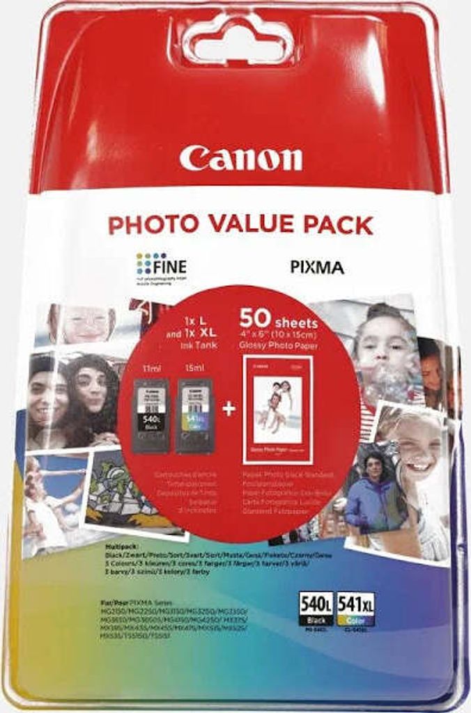 Canon PG-540L/CL-541XL Photo Value Pack - Brillant - pack Image du produit 