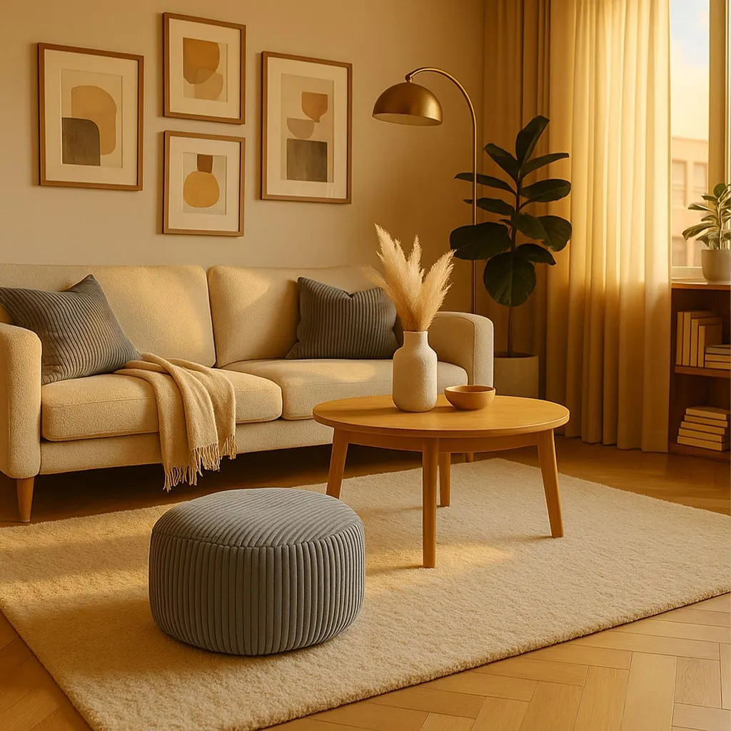 Pouf velours côtelé : l'assise d'appoint confortable pour vos invités
