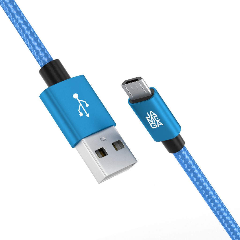 3m Micro USB Kabel Ladekabel Daten für Handy Tablet Samsung Kindle PS4 LG - Blau