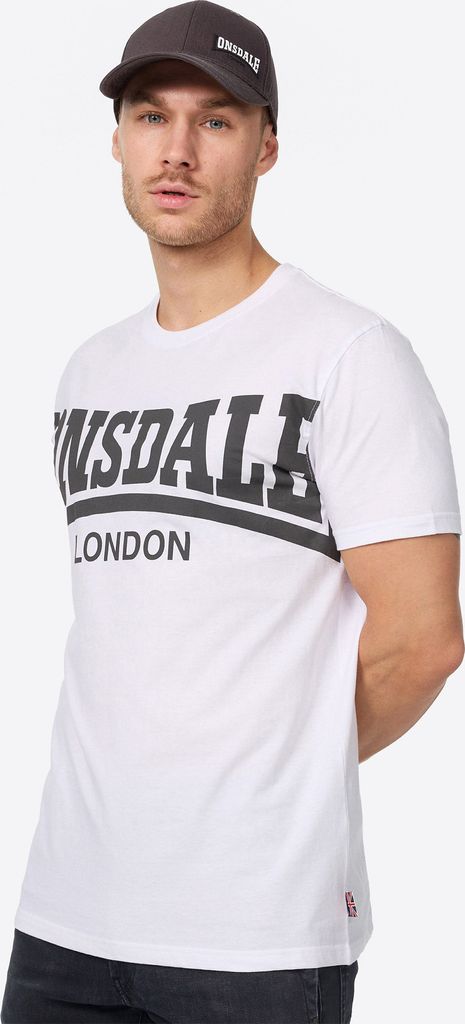 Herren T-Shirt normale Passform YORK White XL Lonsdale