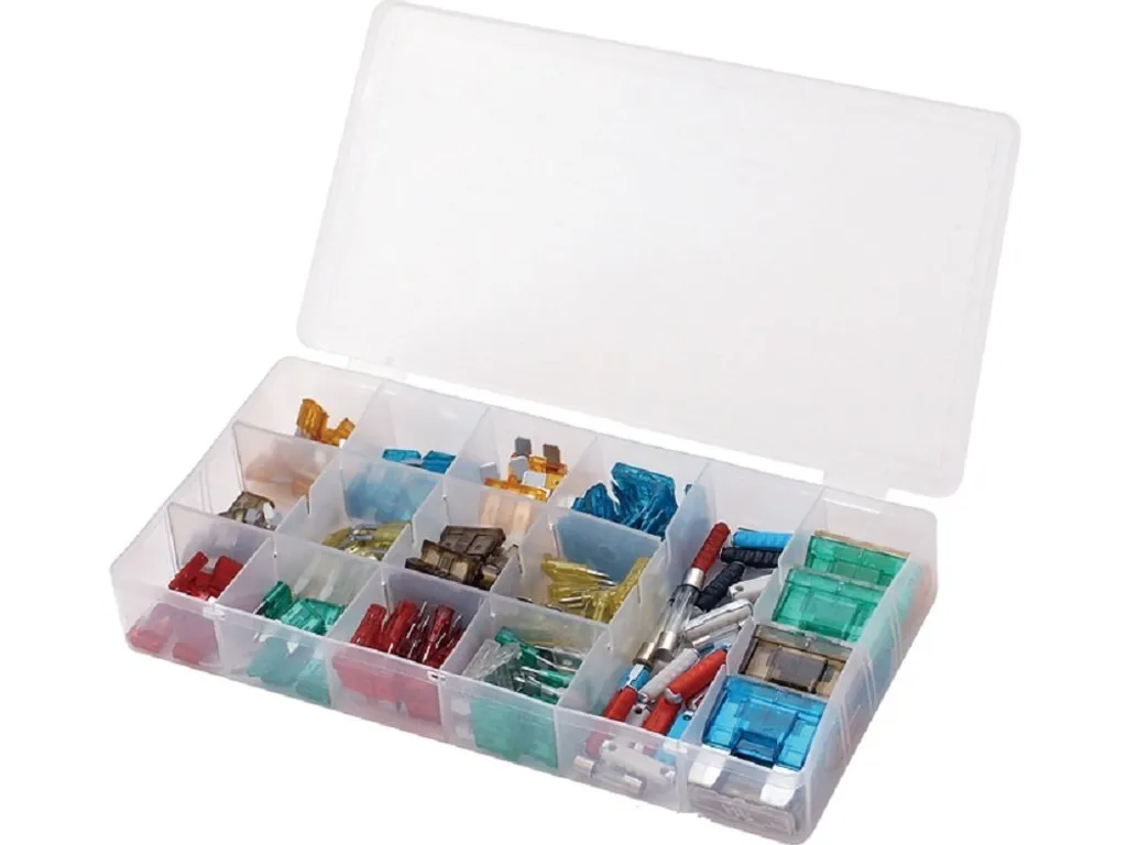 Assortiment fusibles auto 147 pièces de rechange pour tableau de bord