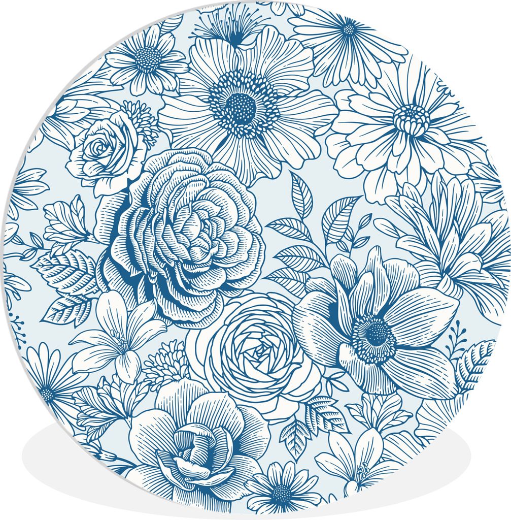 MuchoWow - Wand Kreis - Das Schlafzimmer - Die Bilder - Wandmalerei - Kunst für das Haus - das Plastik