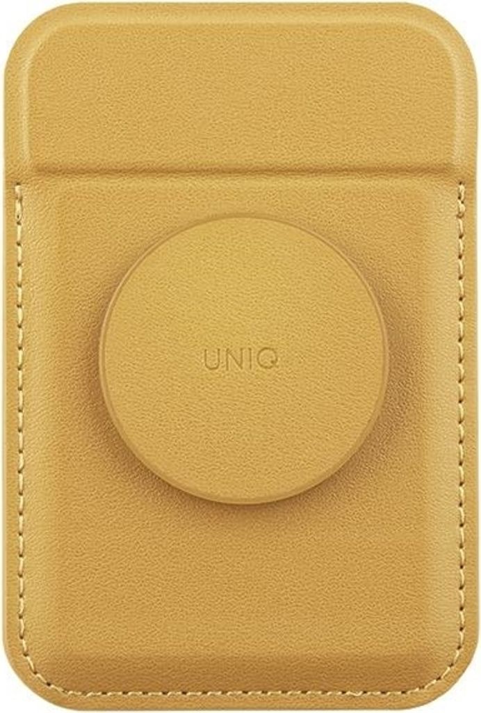 Uniq Flixa Magnetische Kartenhülle mit Halter Gelb/Kanariengelb Magsafe